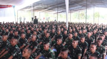 Pangdam II/Sriwijaya Tinjau Marshalling Area Yon TP 948/KSS, Tekankan Disiplin dan Integritas